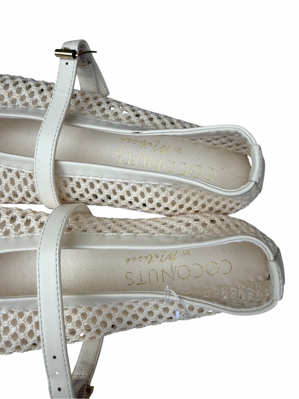 Coconuts by Matisse Cream Mesh Mary Jane Flats size 8 - Picture 5 of 7
